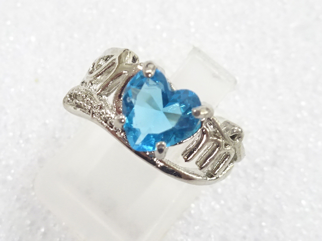 JAPANESE KIMONO / ANTIQUE COLORED STONE RING (SIZE 9)